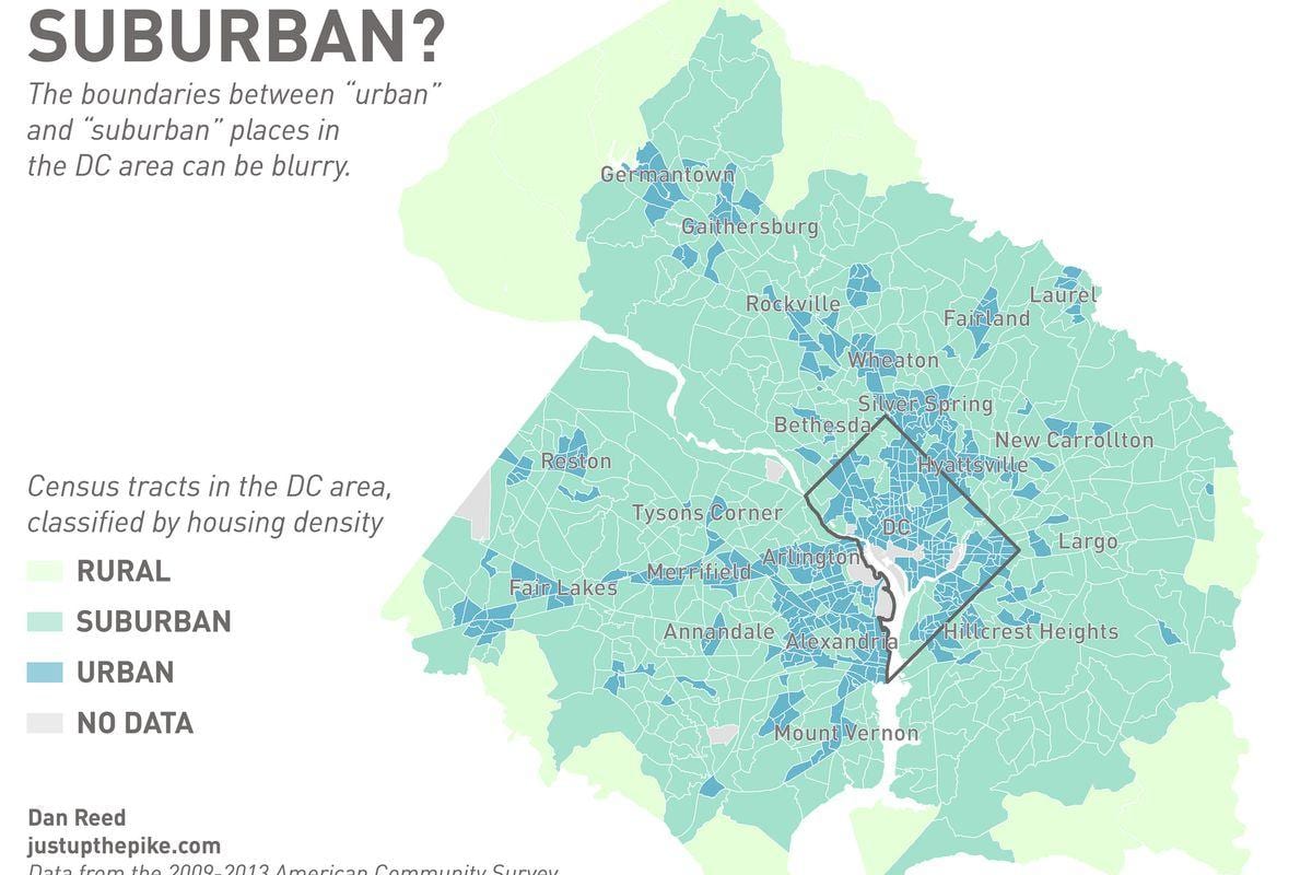 dc გარეუბანში რუკა