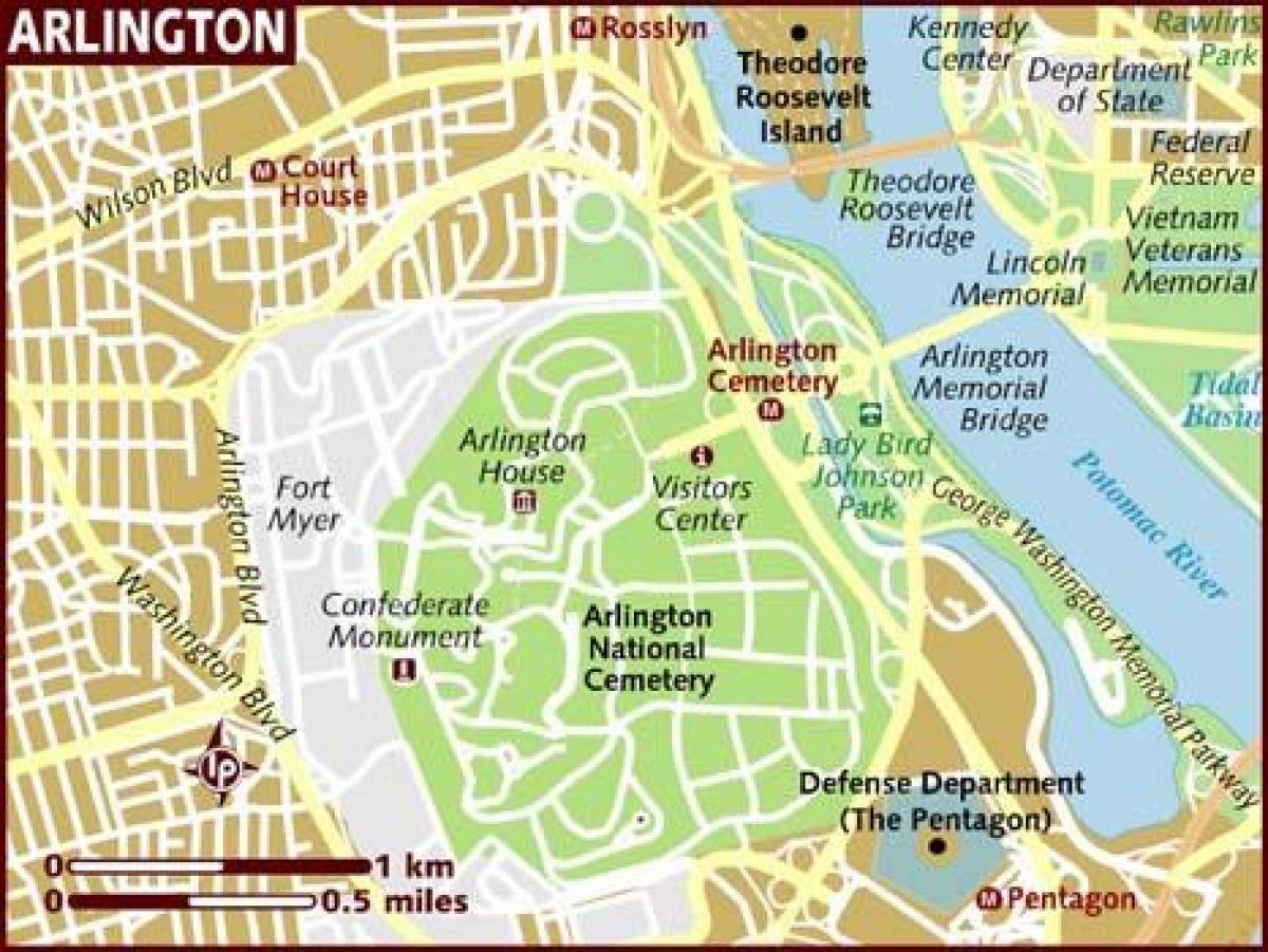 რუკა arlington washington dc
