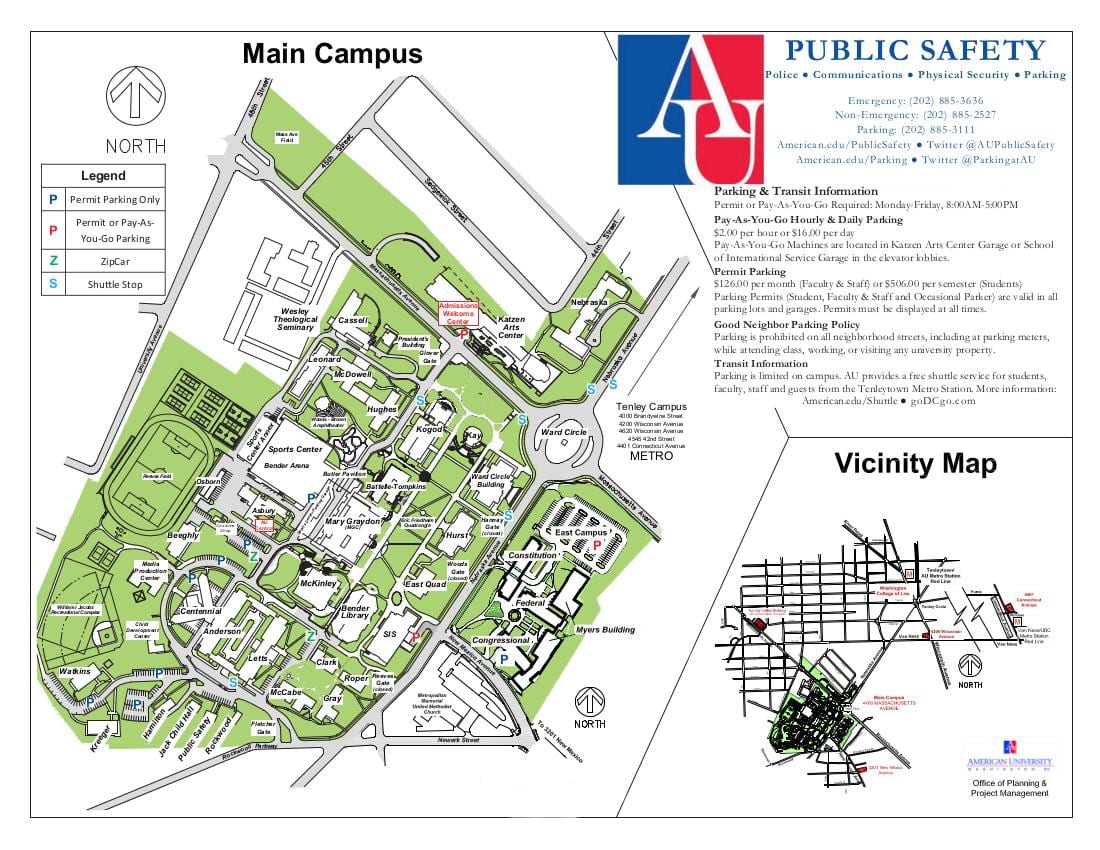 რუკა au campus