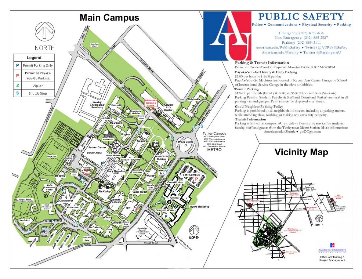 რუკა au campus