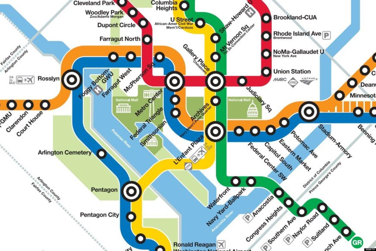dc ყვითელი ხაზი რუკა
