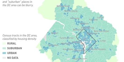 Dc გარეუბანში რუკა