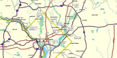 Dc სარკინიგზო რუკა