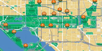 Dc trolley ტურები რუკა
