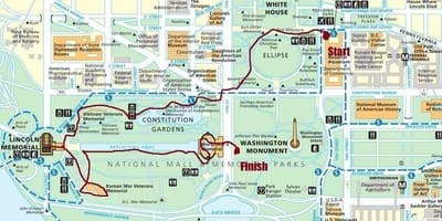 Dc walking ტური რუკა