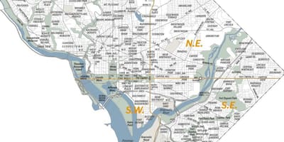 რუკა washington dc