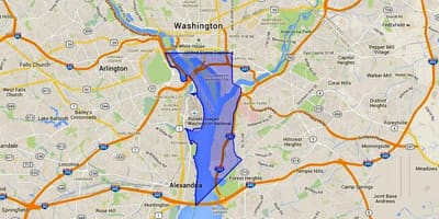 რუკა southwest dc
