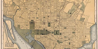 ძველი რუკა washington dc