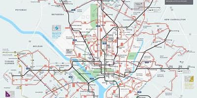 Dc მეტრო ავტობუსი რუკა